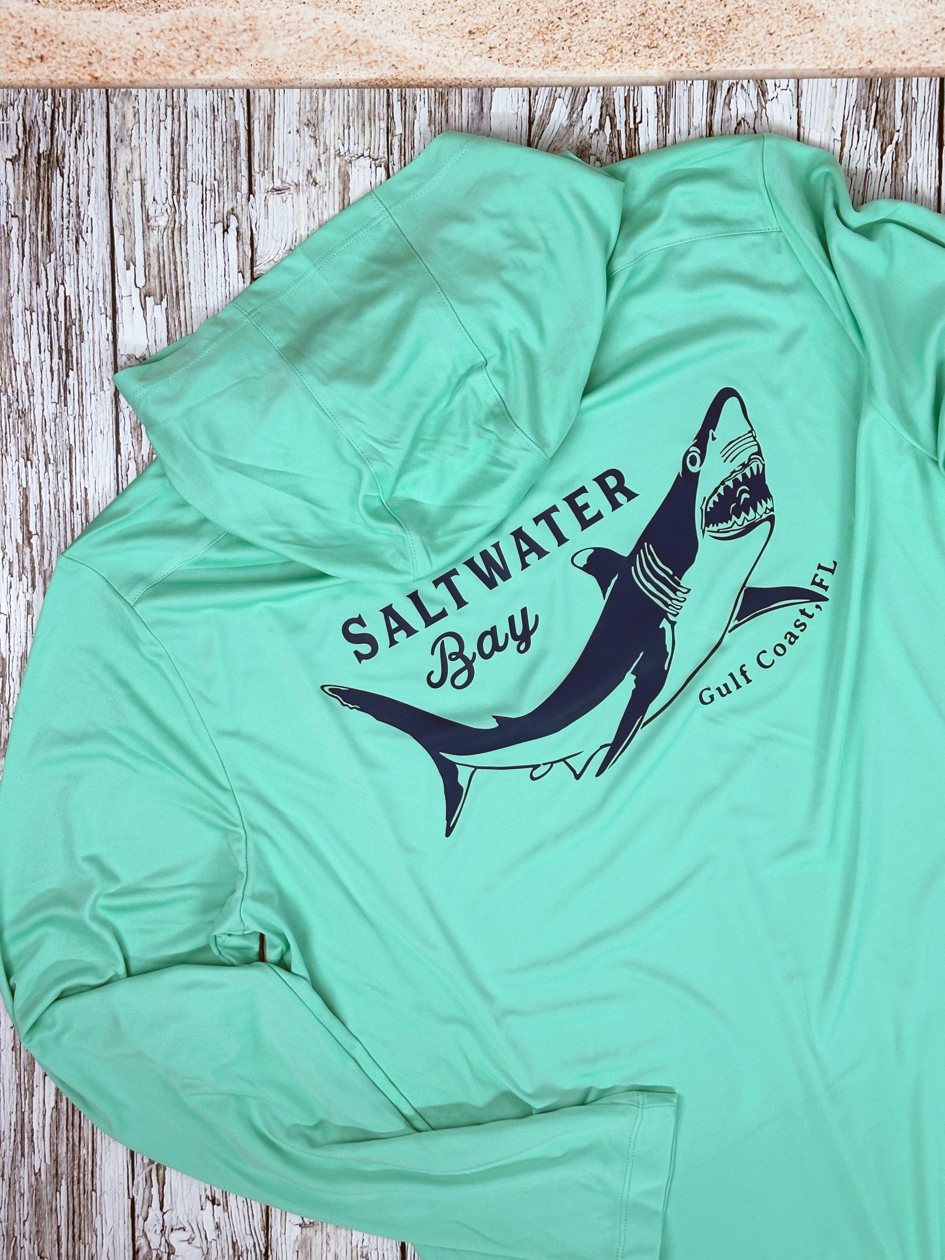 Great White - Posi-UV Pro Long Sleeve Hoodie Fishing Shirt