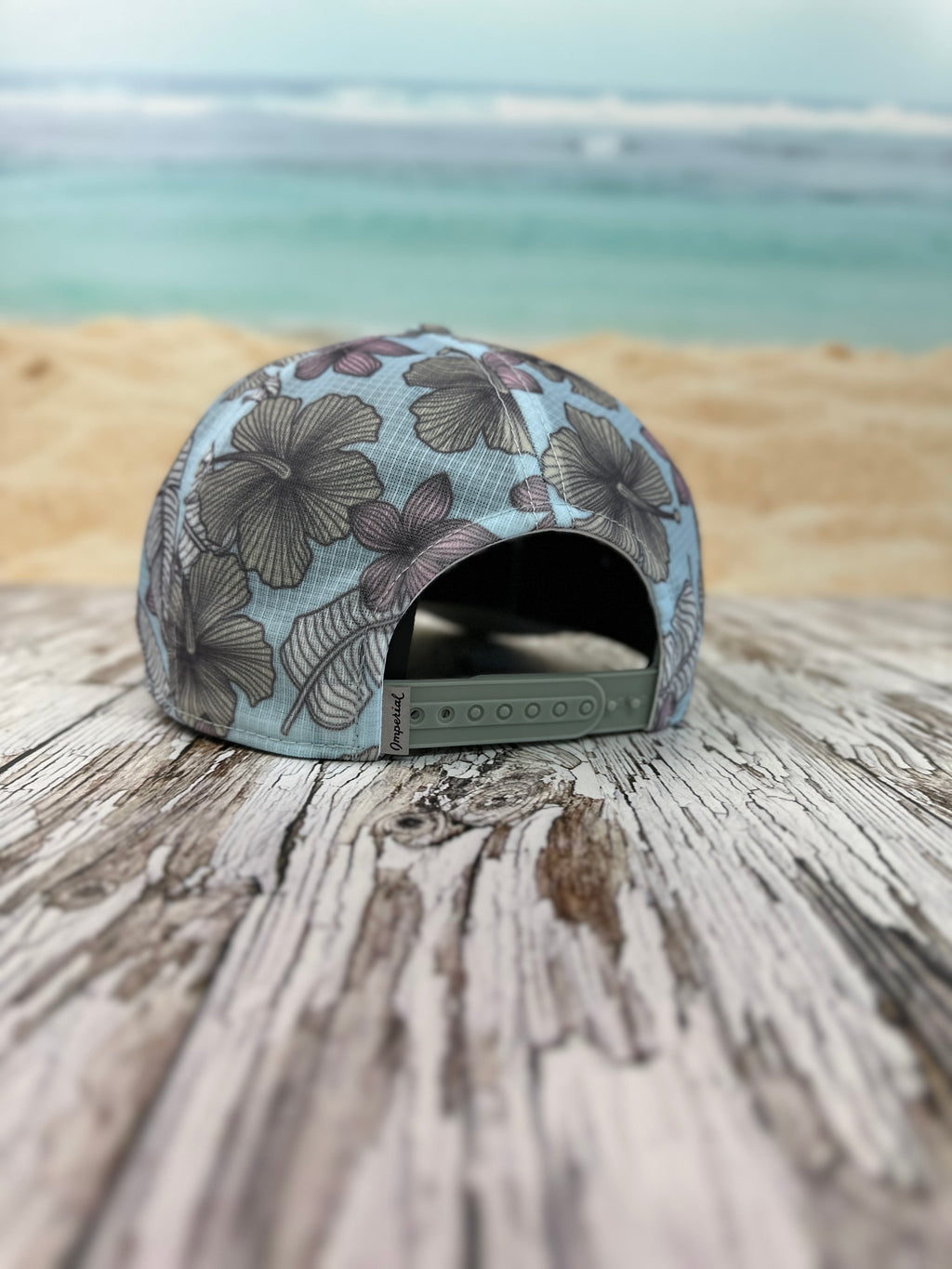 Light Blue Tropical - Board Logo Snapback Hat