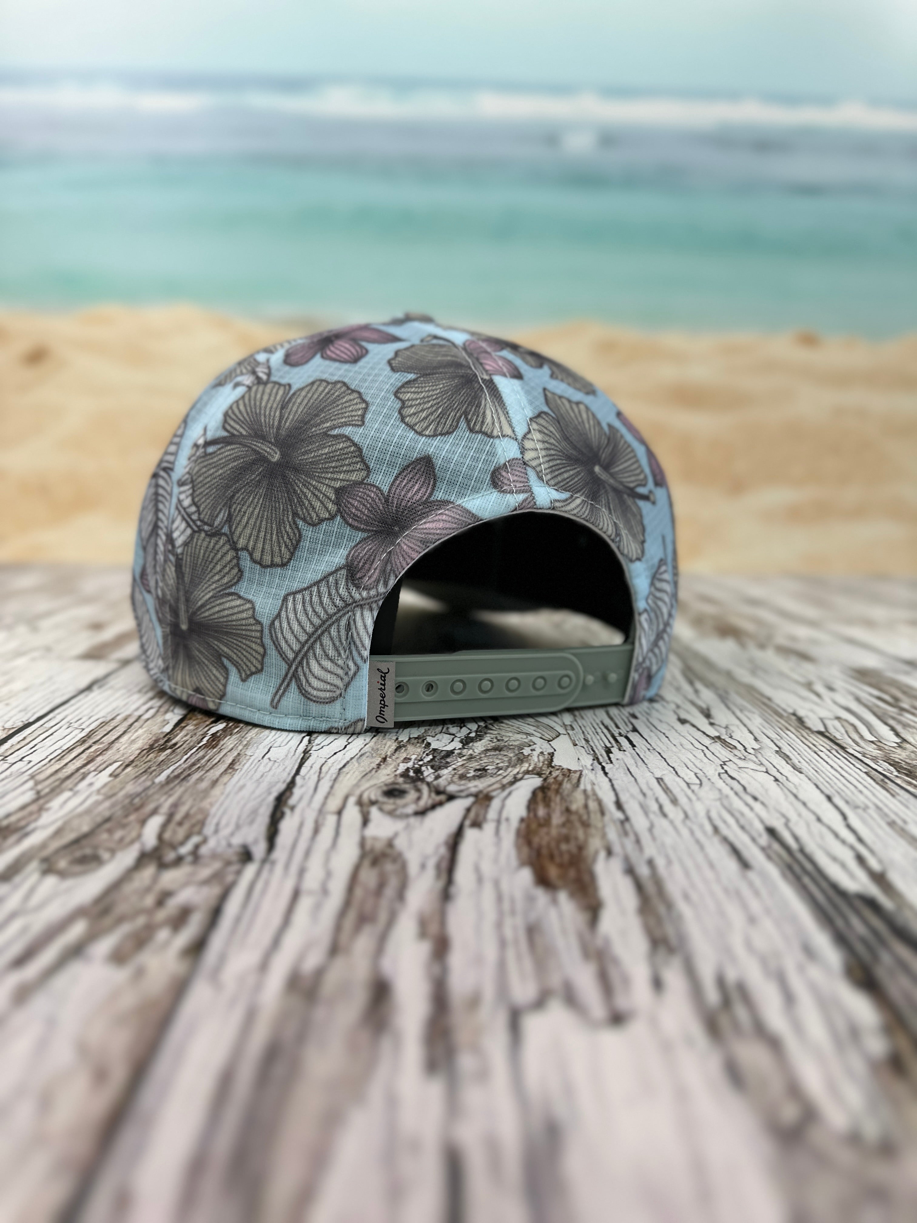 Light Blue Tropical - Board Logo Snapback Hat
