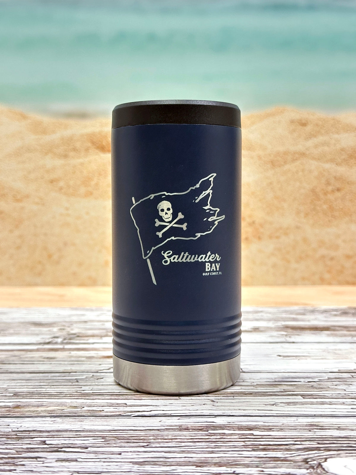 Pirate Flag - Slim Can Beverage Holder